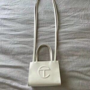 Telfar Small White Shopping Bag